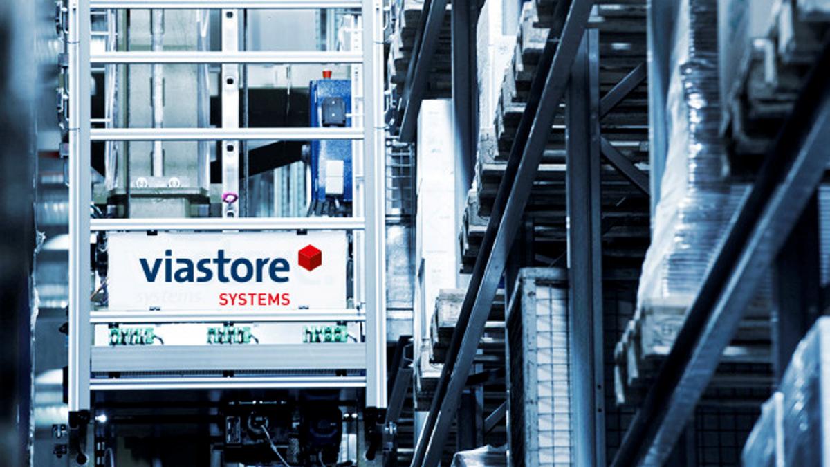 viastore storage and retrieval machines in the pallet warehouse at Orochemie, Chemical Industry